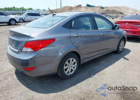 2013 Hyundai Accent Gls from USA, damaged, VIN KMHCT4AE3DU507491